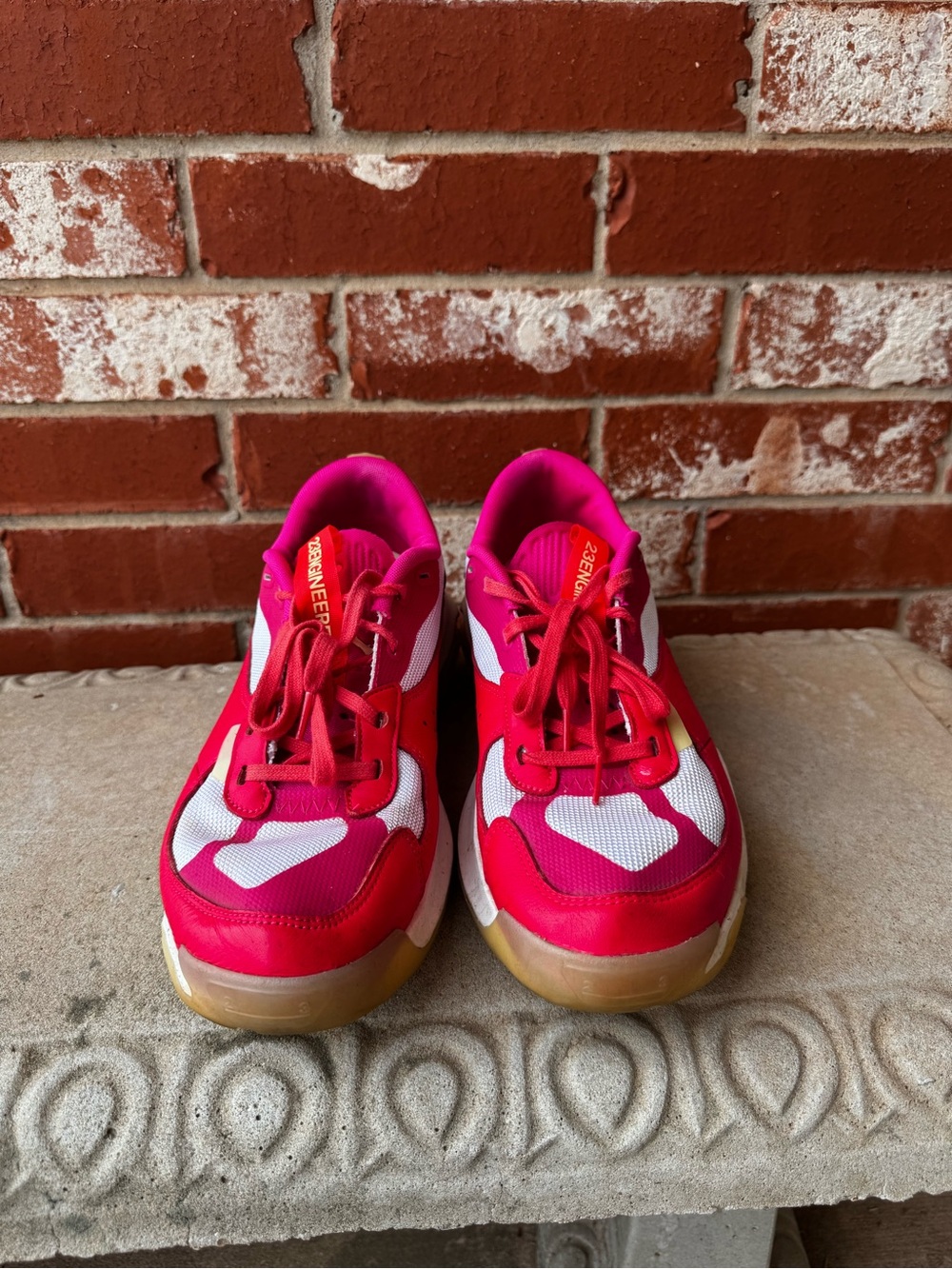 Revolve Women’s Red Jordan Trainers